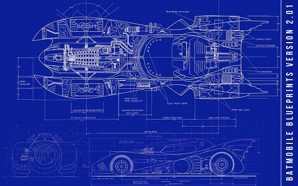 batmobile blueprint